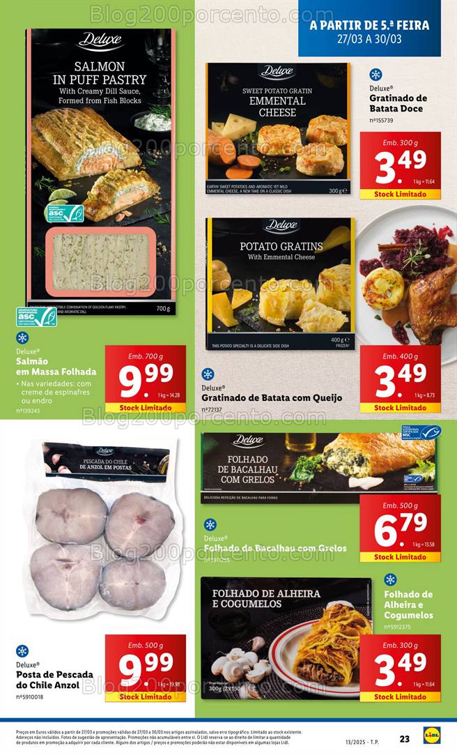 Antevisão Folheto LIDL Páscoa Deluxe Promoções de 27 a 30 março