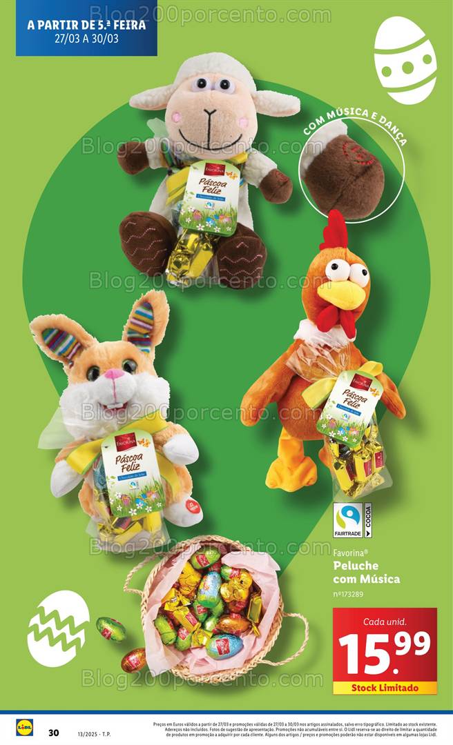 Antevisão Folheto LIDL Páscoa Deluxe Promoções de 27 a 30 março