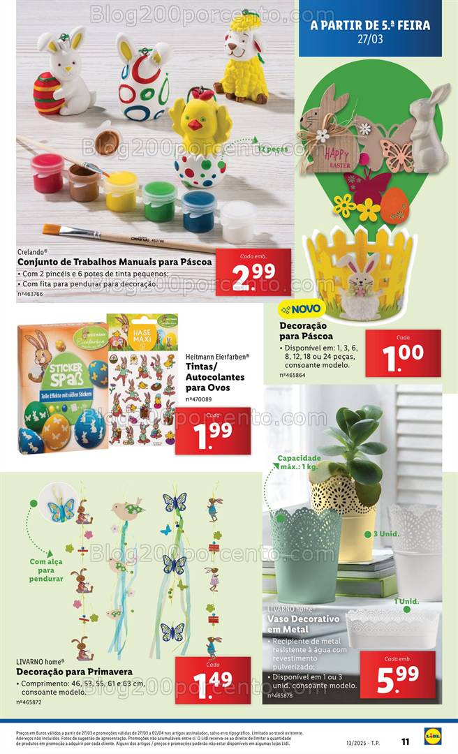 Antevisão Folheto LIDL Bazar Promoções de 27 março a 2 abril