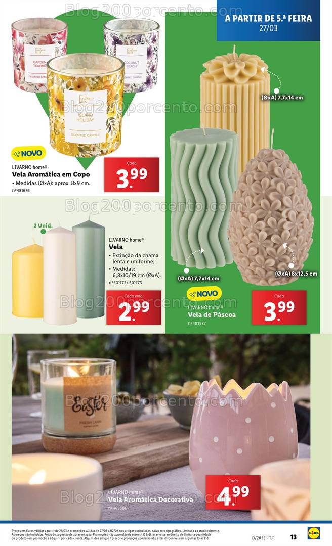 Antevisão Folheto LIDL Bazar Promoções de 27 março a 2 abril