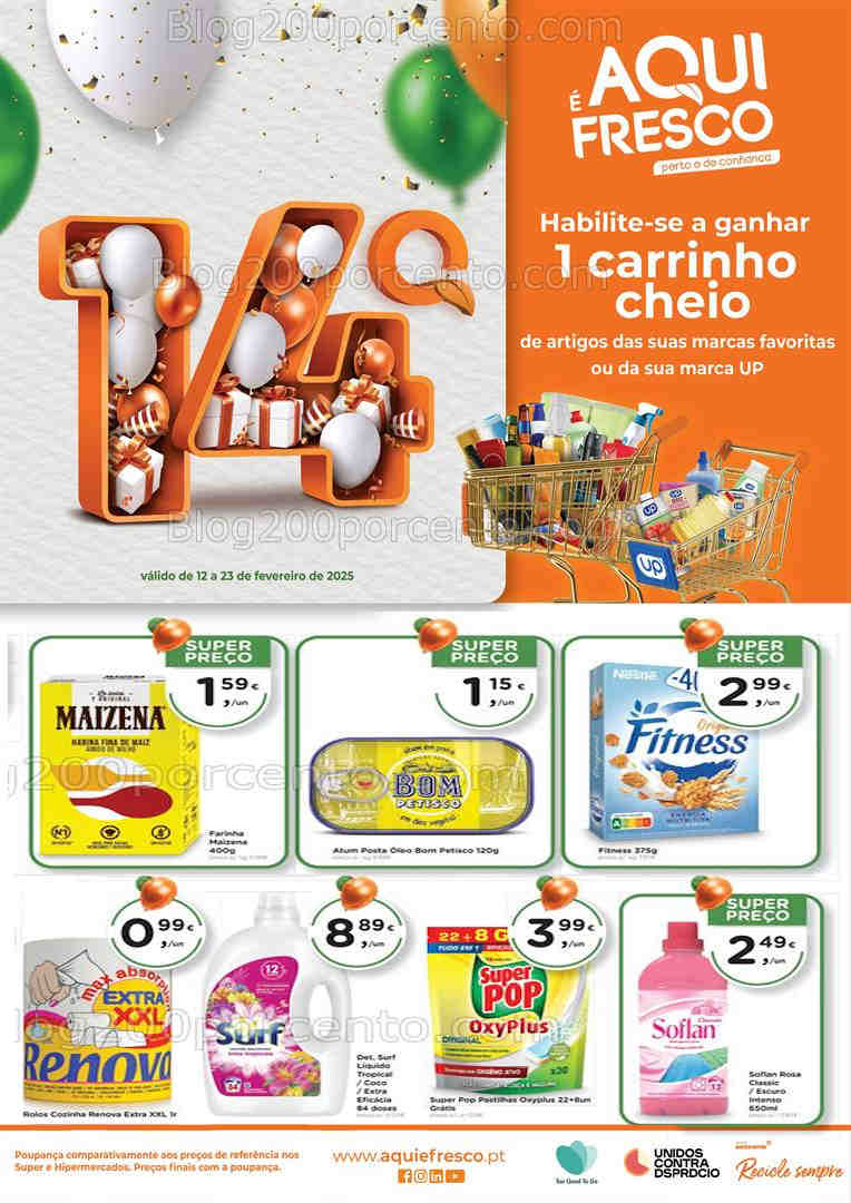 Antevisão Folheto AQUI É FRESCO Promoções de 12 a 23 fevereiro