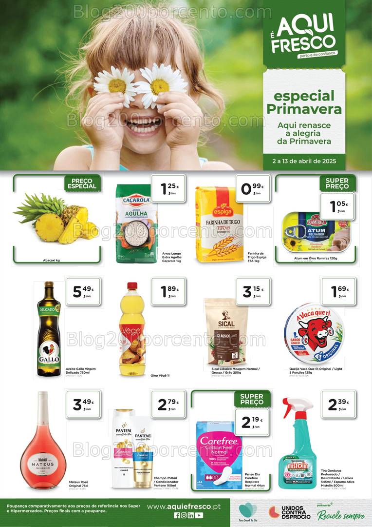 Antevisão Folheto AQUI É FRESCO Promoções de 2 a 13 abril