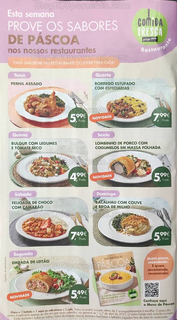 Antevisão Folheto PINGO DOCE Páscoa Promoções de 1 a 7 abril