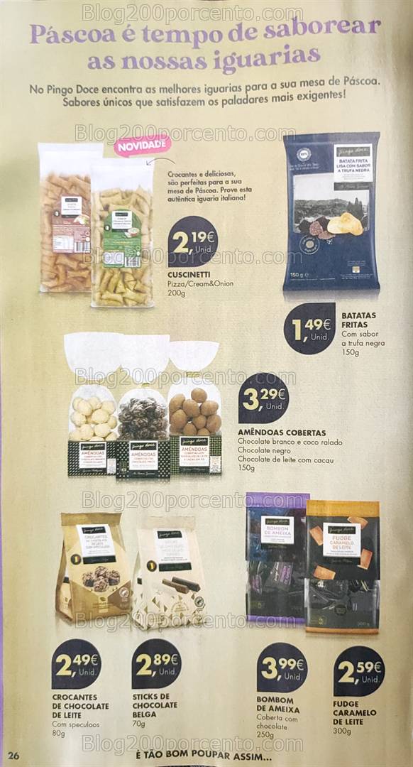 Antevisão Folheto PINGO DOCE Páscoa Promoções de 1 a 7 abril