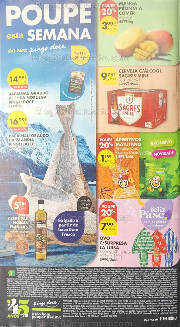 Antevisão Folheto PINGO DOCE Promoções de 25 a 31 março