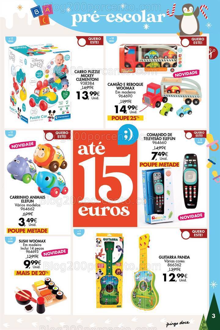 Antevisão Folheto PINGO DOCE Brinquedos Promoções de 14 novembro a 24 dezembro