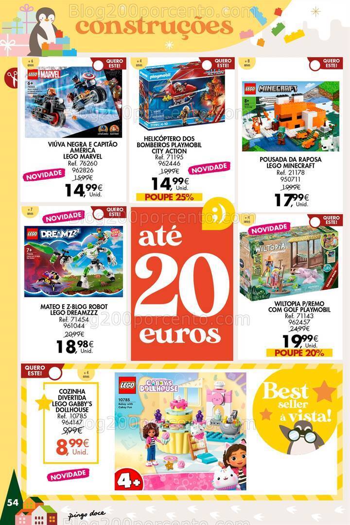 Antevisão Folheto PINGO DOCE Brinquedos Promoções de 14 novembro a 24 dezembro