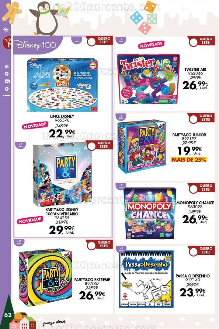 Antevisão Folheto PINGO DOCE Brinquedos Promoções de 14 novembro a 24 dezembro