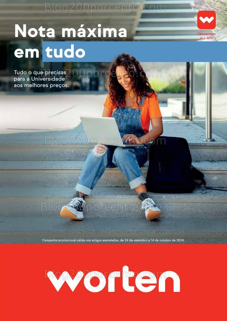 Antevisão Folheto WORTEN Regresso às Aulas Promoções até 14 outubro