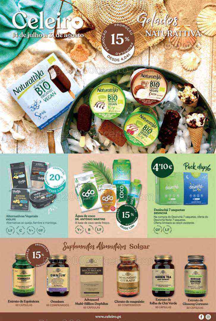 Antevisão Folheto CELEIRO Verão Promoções de 14 julho a 31 agosto