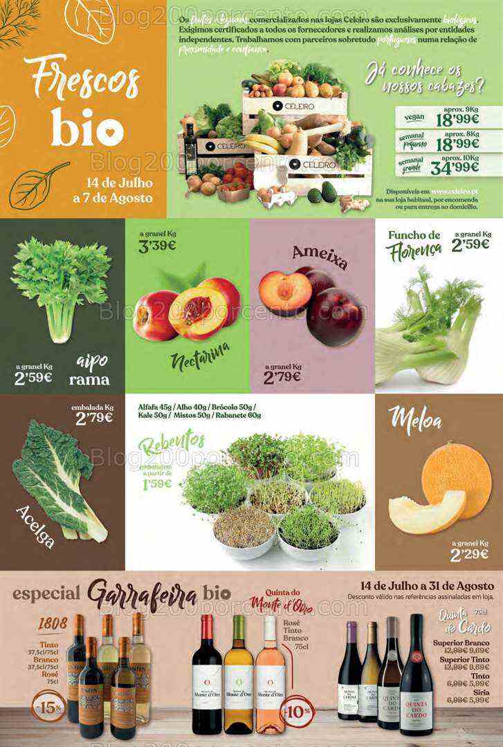 Antevisão Folheto CELEIRO Verão Promoções de 14 julho a 31 agosto