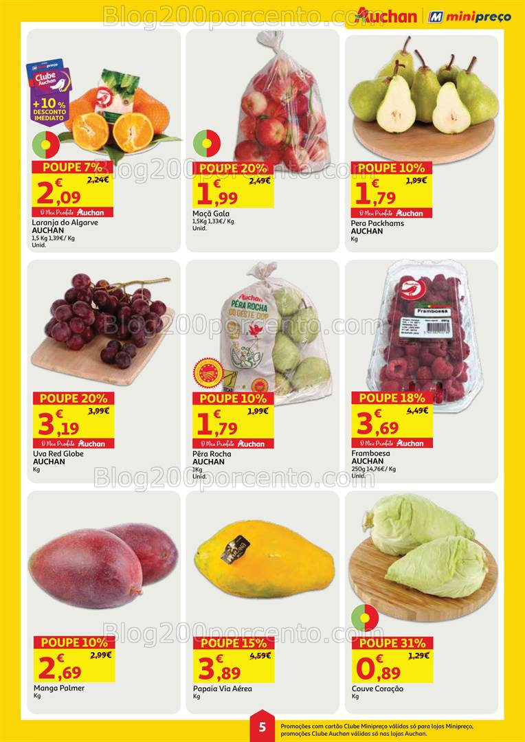 Antevisão Folheto MINIPREÇO - AUCHAN Promoções de 17 a 23 abril