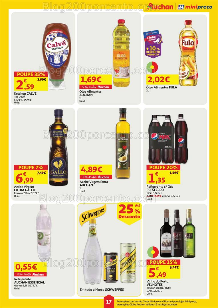Antevisão Folheto MINIPREÇO - AUCHAN Promoções de 17 a 23 abril