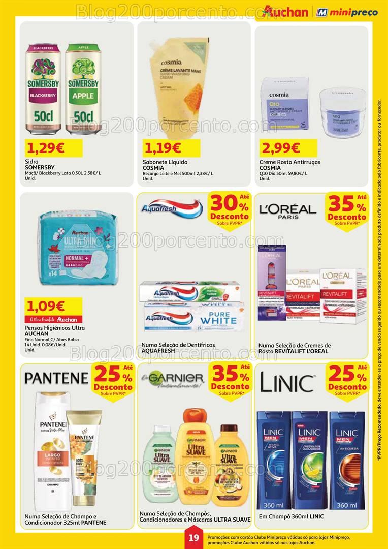 Antevisão Folheto MINIPREÇO - AUCHAN Promoções de 17 a 23 abril