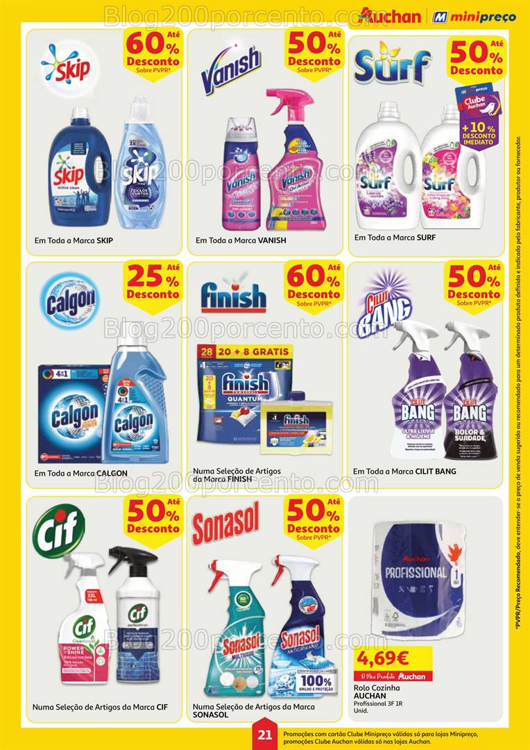 Antevisão Folheto MINIPREÇO - AUCHAN Promoções de 17 a 23 abril