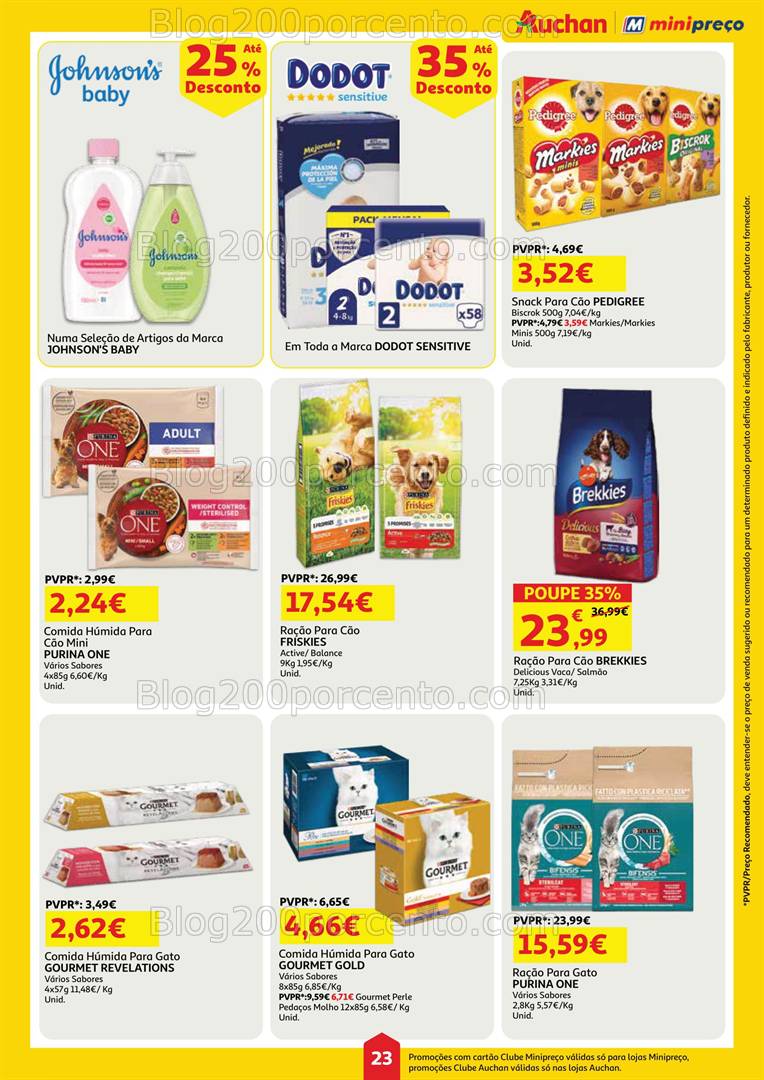 Antevisão Folheto MINIPREÇO - AUCHAN Promoções de 17 a 23 abril