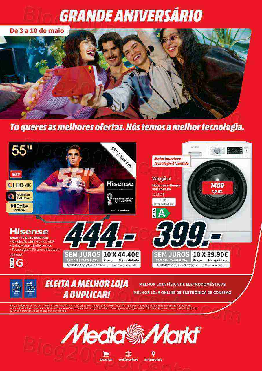 Antevisão Folheto MEDIA MARKT Aniversário Promoções 3 a 10 maio
