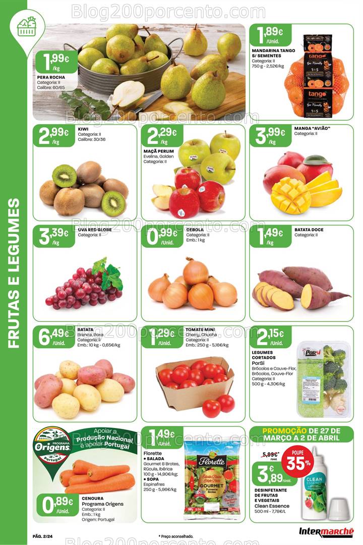 Antevisão Folheto INTERMARCHÉ Super Promoções de 27 março a 2 abril