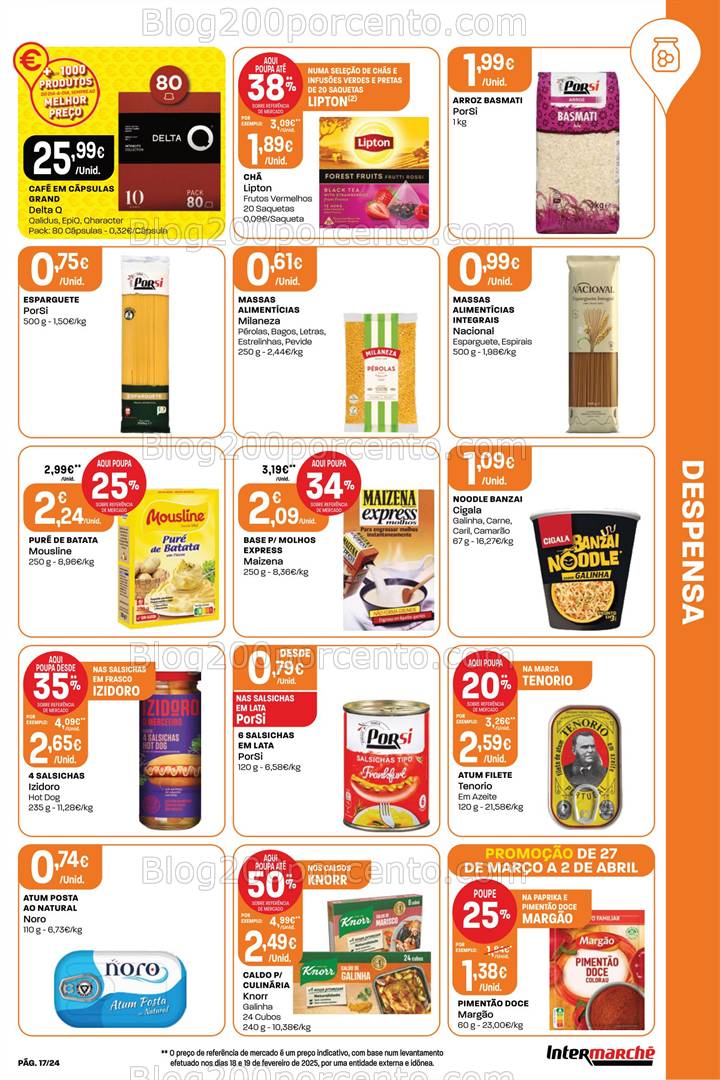 Antevisão Folheto INTERMARCHÉ Super Promoções de 27 março a 2 abril