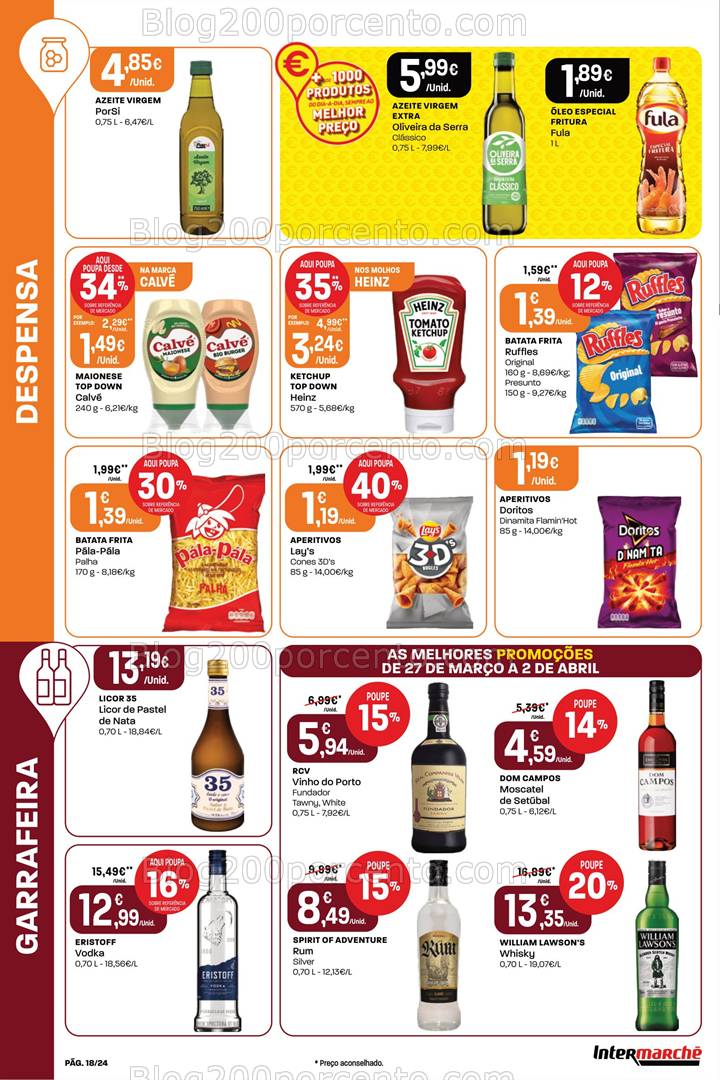Antevisão Folheto INTERMARCHÉ Super Promoções de 27 março a 2 abril