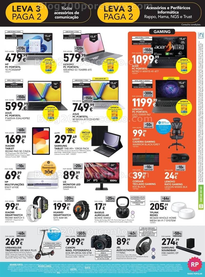 Antevisão Folheto RADIO POPULAR Promoções de 6 a 20 maio