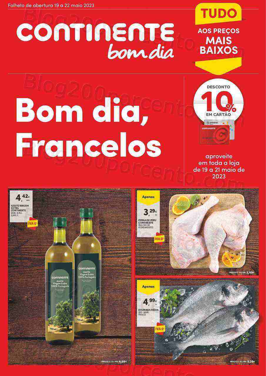Antevisão Folheto CONTINENTE Aberturas Promoções de 19 a 22 maio