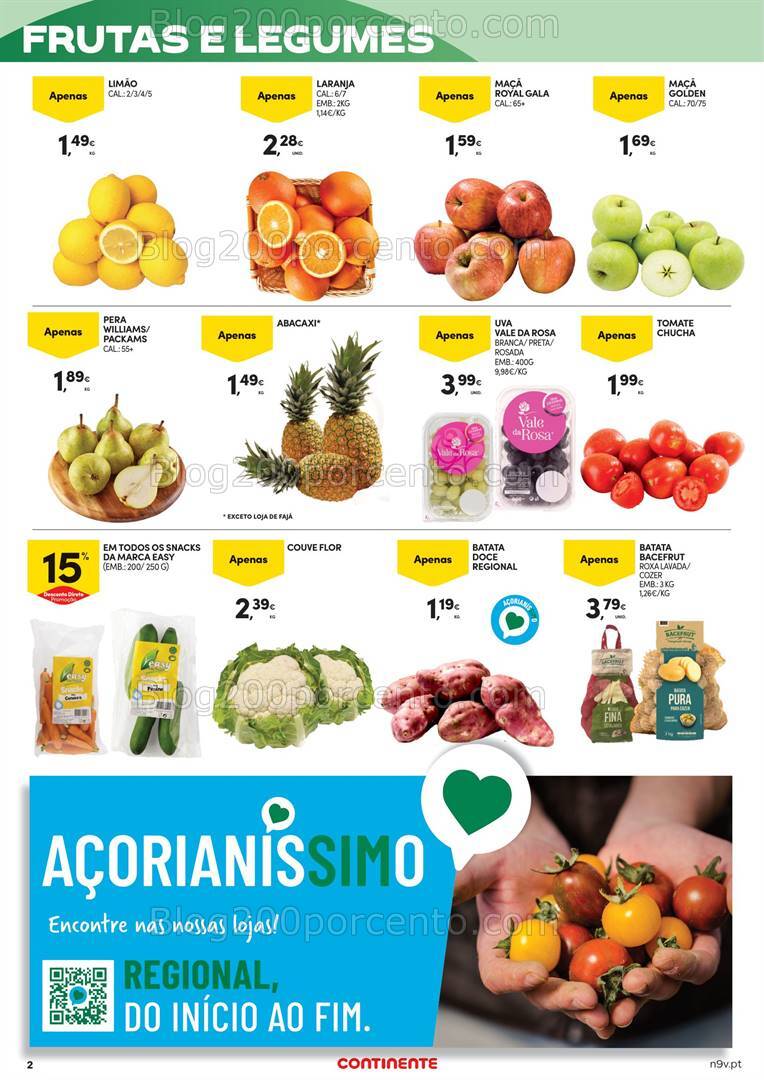 Antevisão Folheto CONTINENTE Açores Promoções de 1 a 14 agosto