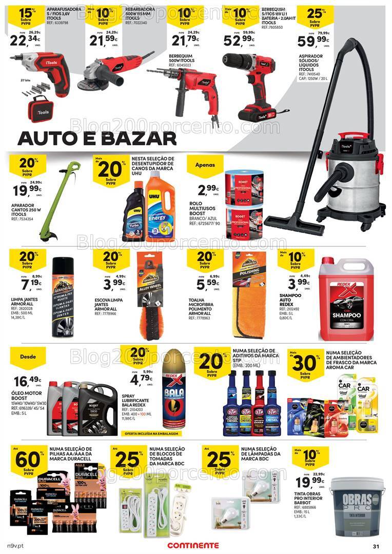 Antevisão Folheto CONTINENTE Bazar Açores Promoções de 1 a 14 agosto