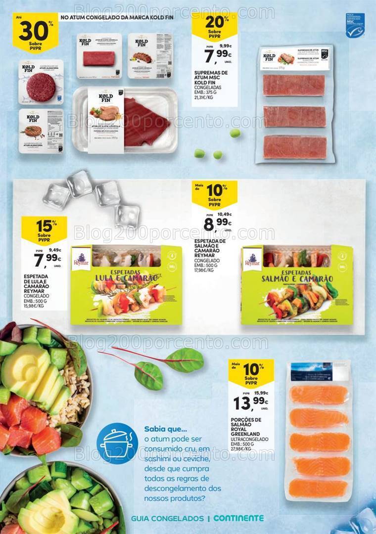 Antevisão Folheto CONTINENTE Congelados Promoções de 19 setembro a 15 outubro