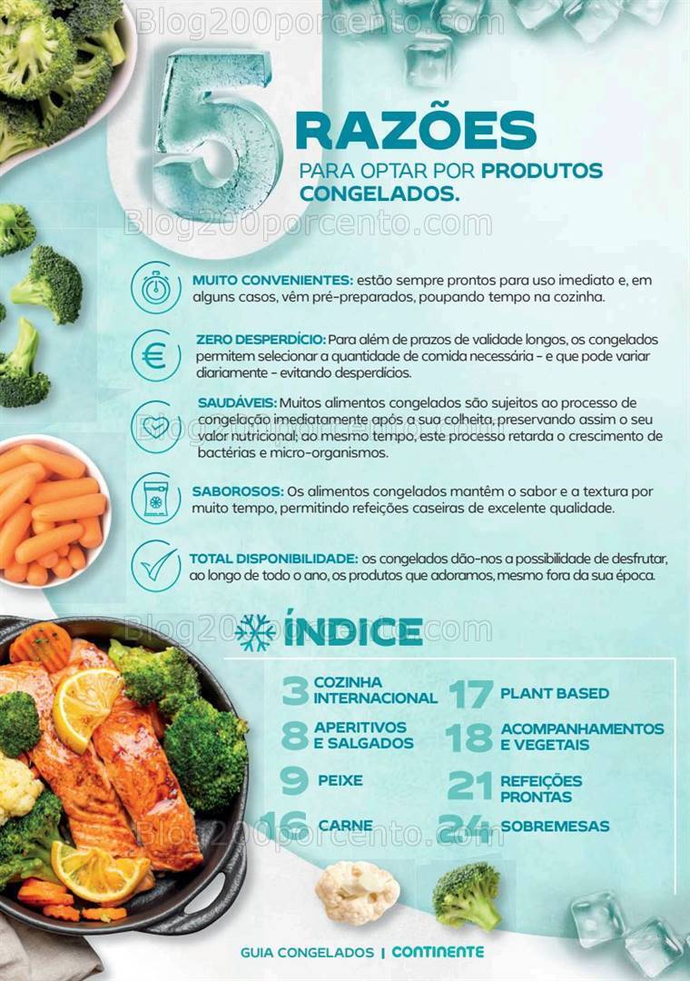 Antevisão Folheto CONTINENTE Congelados Promoções de 19 setembro a 15 outubro
