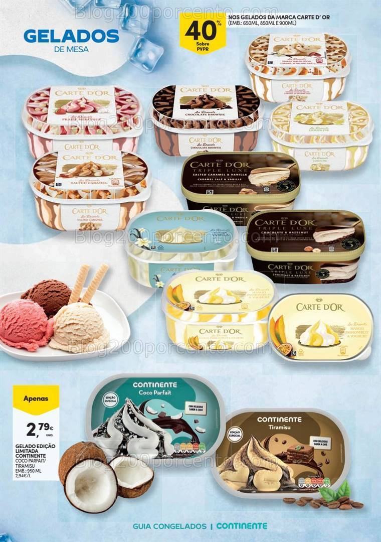 Antevisão Folheto CONTINENTE Congelados Promoções de 19 setembro a 15 outubro