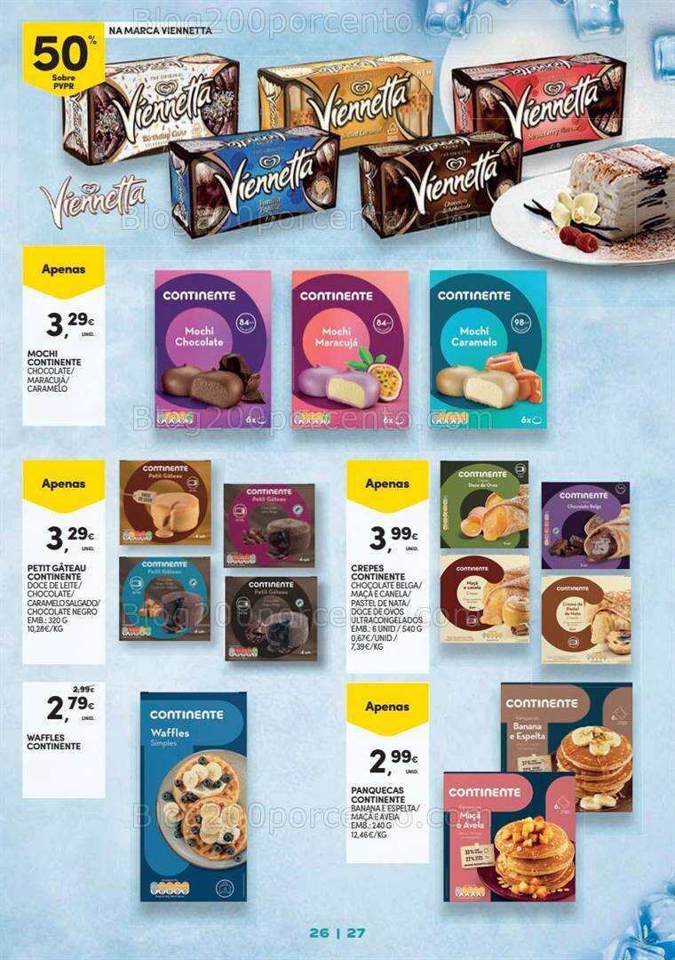 Antevisão Folheto CONTINENTE Congelados Promoções de 19 setembro a 15 outubro