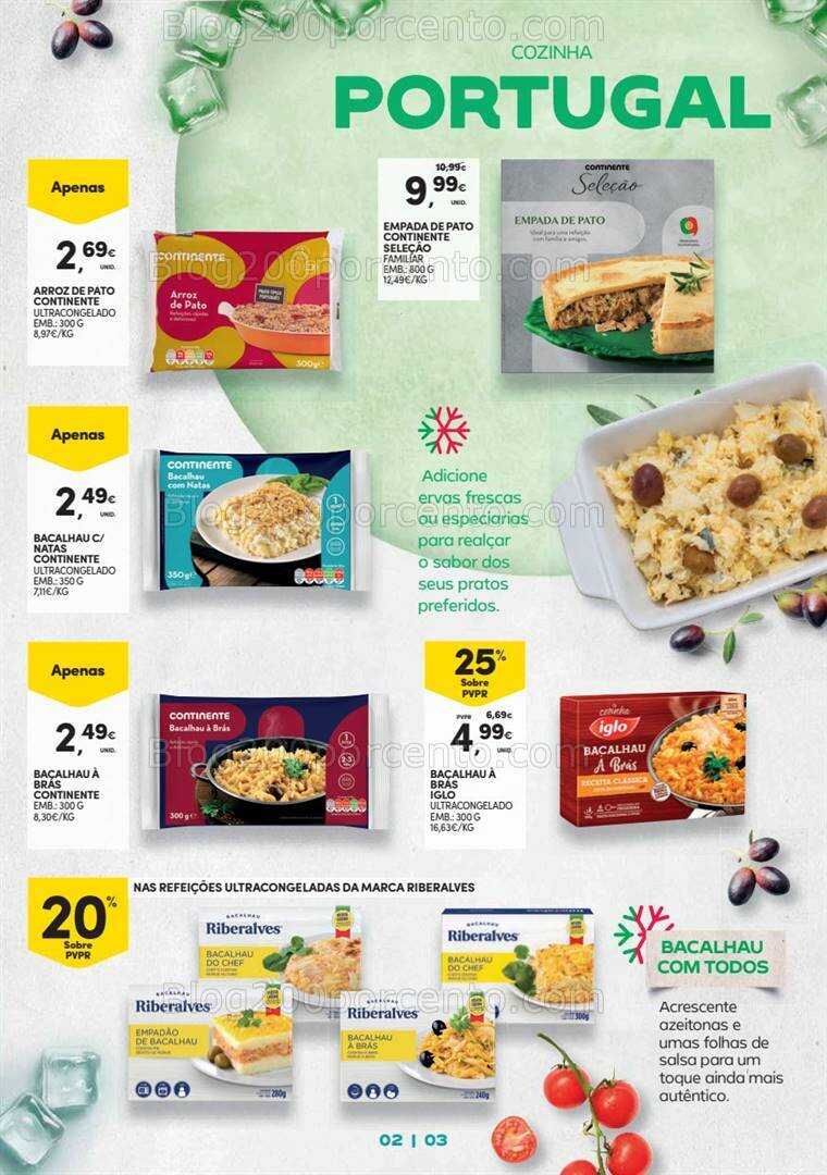 Antevisão Folheto CONTINENTE Congelados Promoções de 19 setembro a 15 outubro