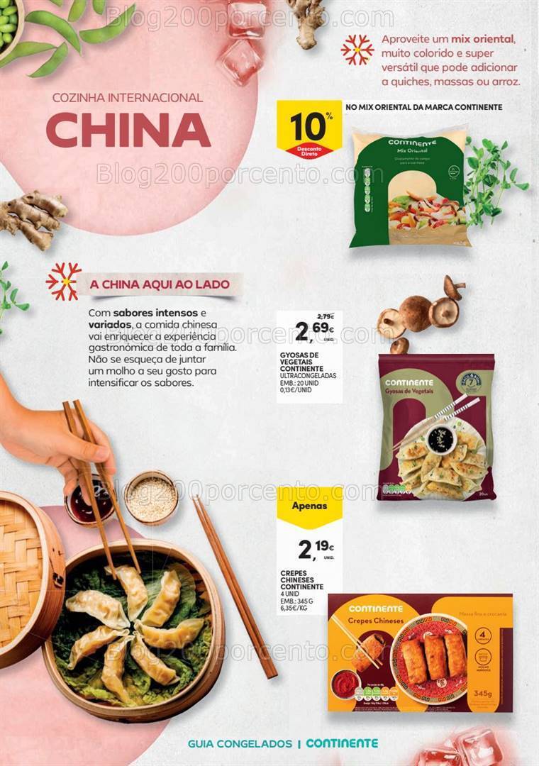 Antevisão Folheto CONTINENTE Congelados Promoções de 19 setembro a 15 outubro