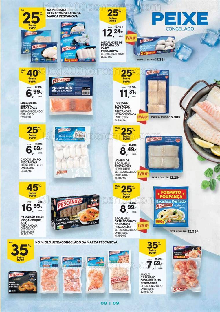 Antevisão Folheto CONTINENTE Congelados Promoções de 19 setembro a 15 outubro