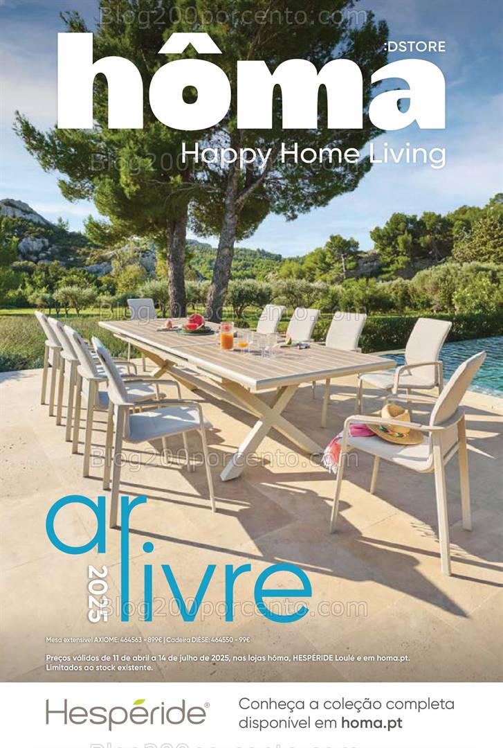 Antevisão Folheto HÔMA Ar Livre Promoções de 11 abril a 14 julho