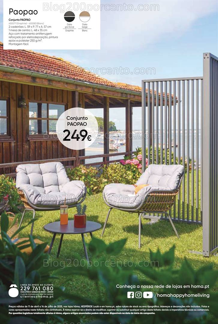 Antevisão Folheto HÔMA Ar Livre Promoções de 11 abril a 14 julho