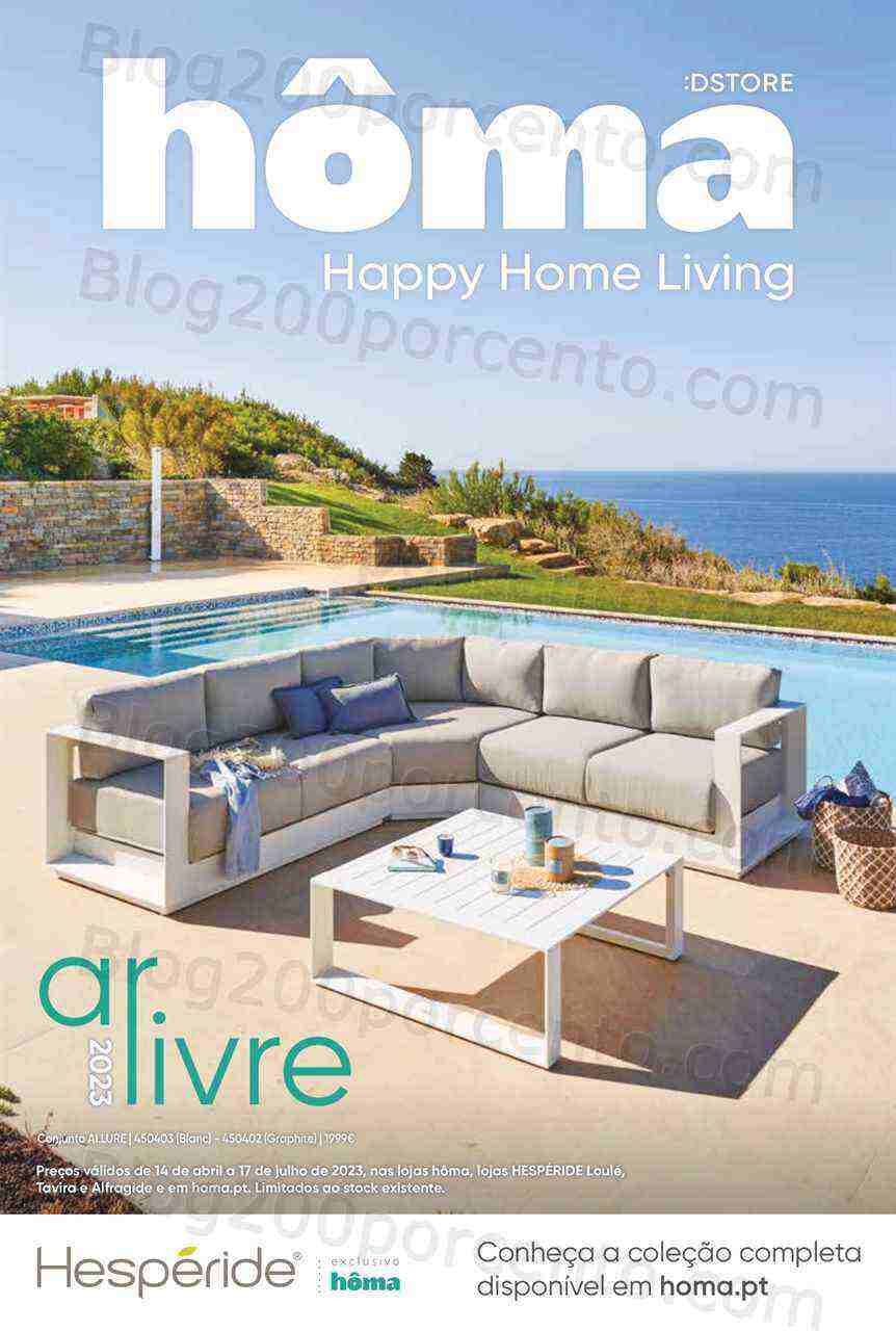 Antevisão Folheto HÔMA Ar Livre Promoções de 14 abril a 17 julho