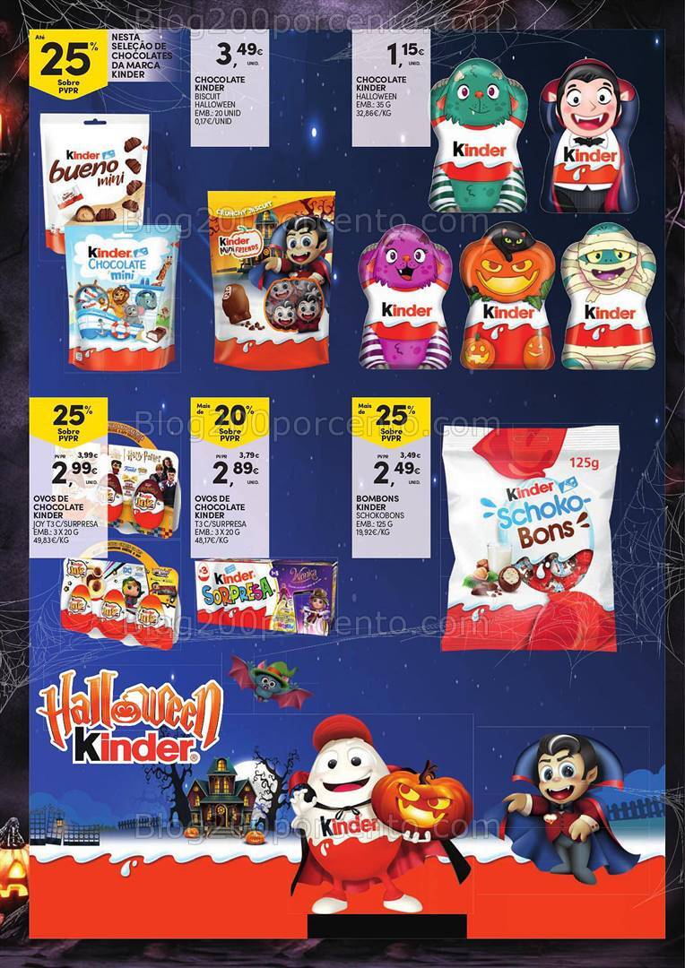 Antevisão Folheto CONTINENTE Halloween Promoções até 31 outubro