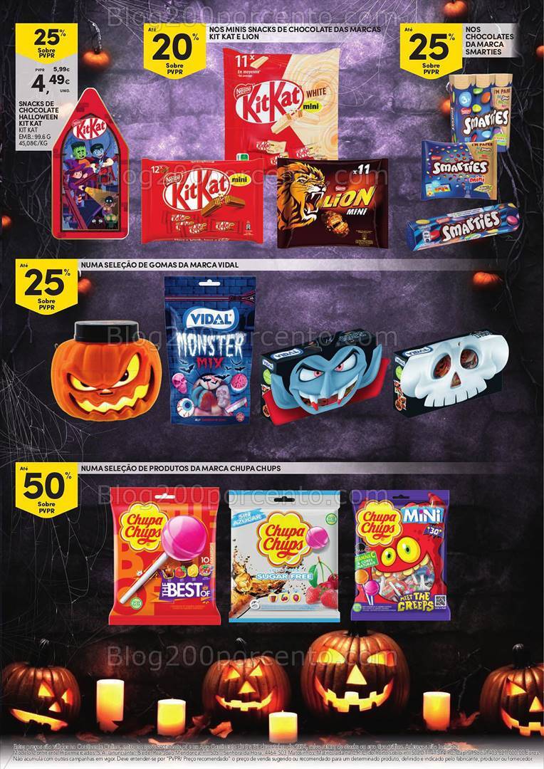 Antevisão Folheto CONTINENTE Halloween Promoções até 31 outubro