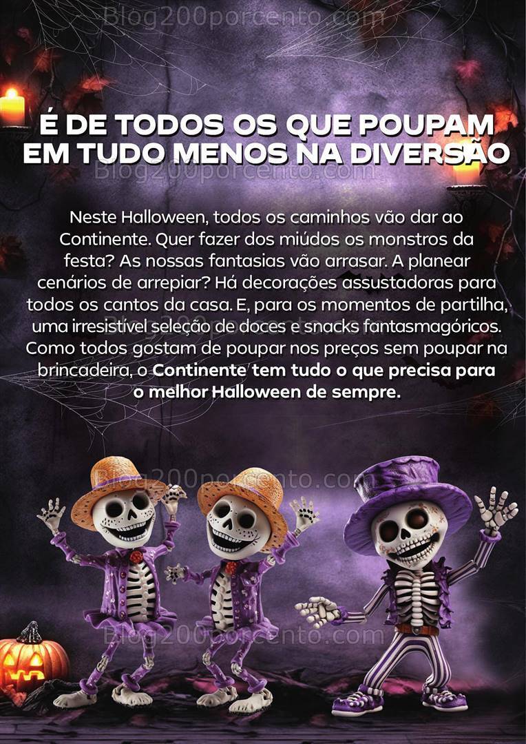 Antevisão Folheto CONTINENTE Halloween Promoções até 31 outubro