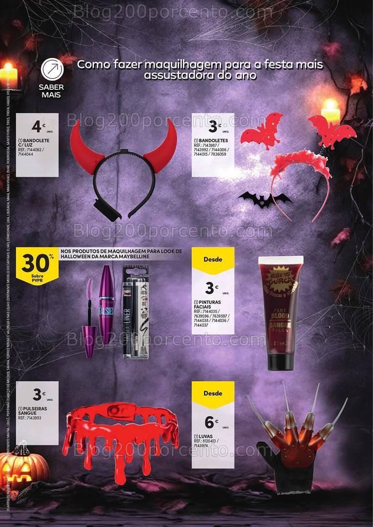 Antevisão Folheto CONTINENTE Halloween Promoções até 31 outubro