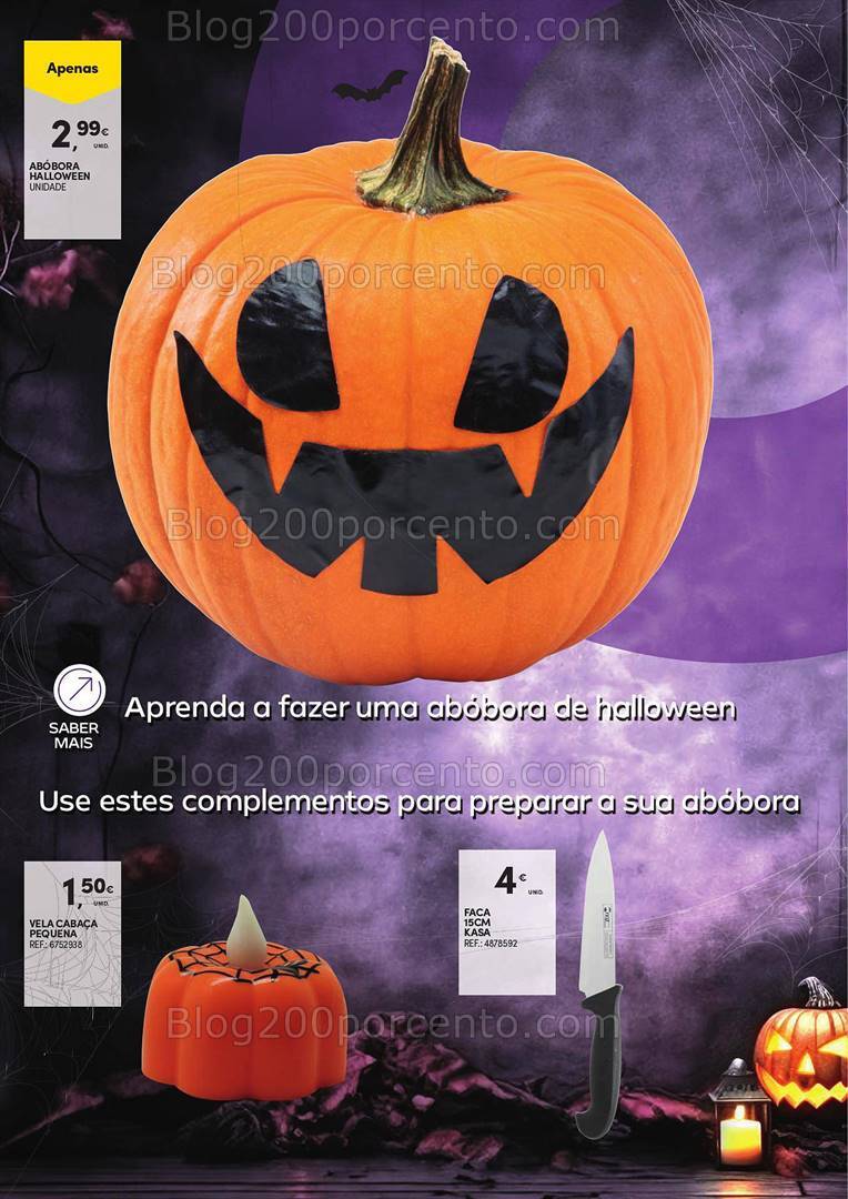 Antevisão Folheto CONTINENTE Halloween Promoções até 31 outubro