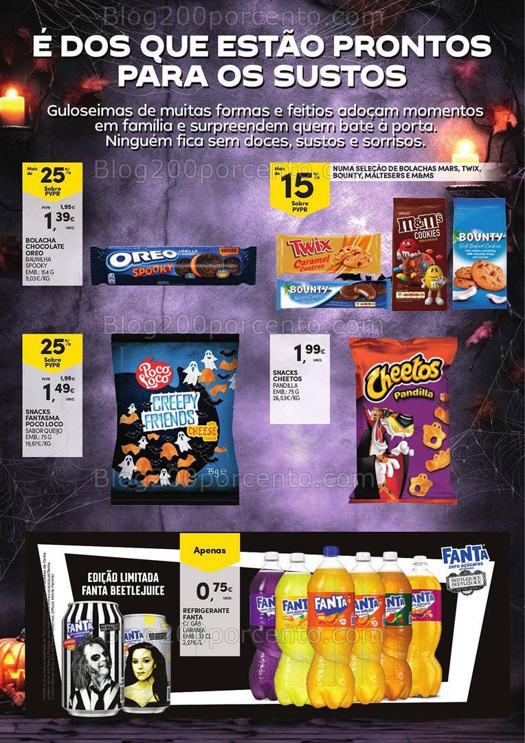 Antevisão Folheto CONTINENTE Halloween Promoções até 31 outubro