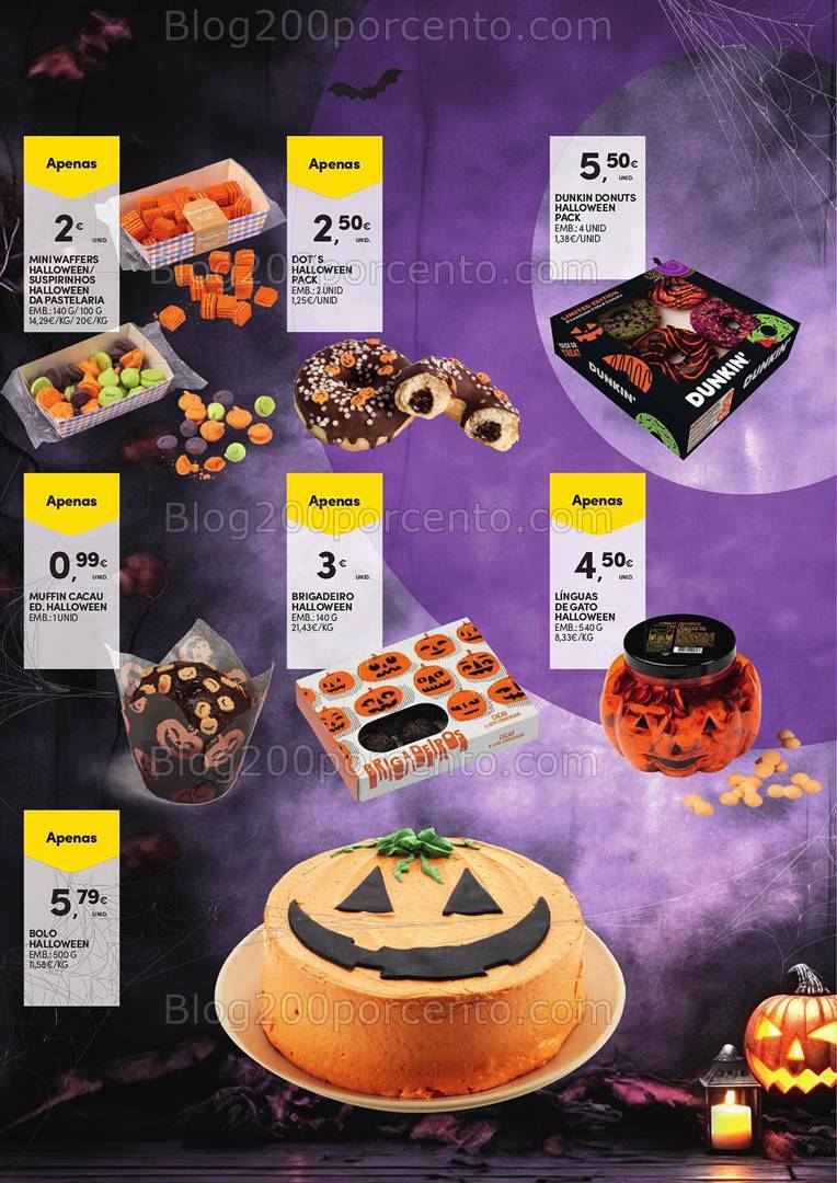 Antevisão Folheto CONTINENTE Halloween Promoções até 31 outubro