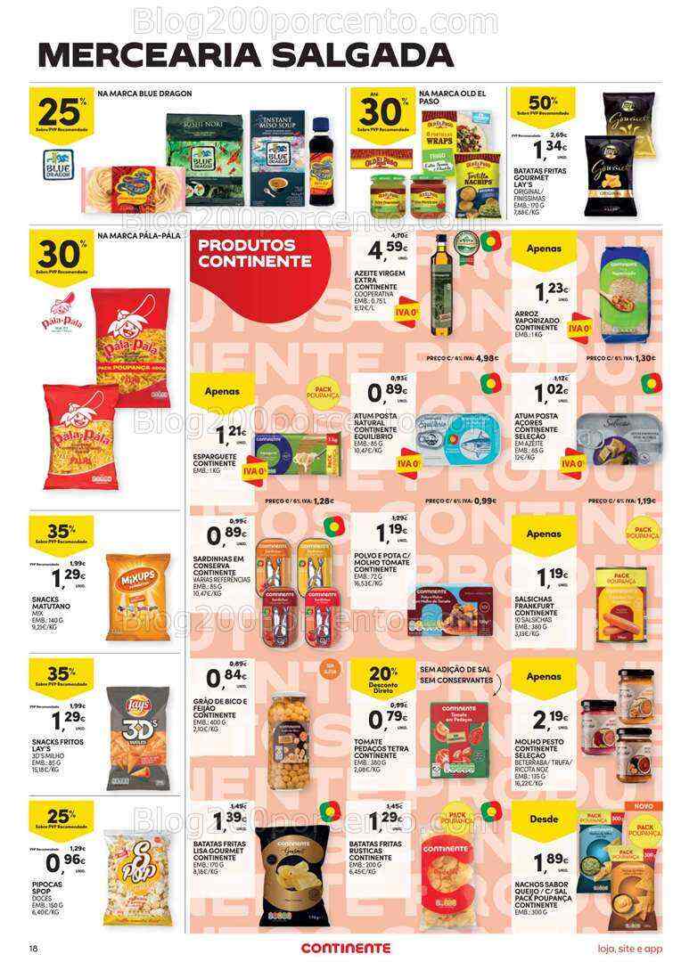 Antevisão Folheto CONTINENTE Hiper - Modelo Promoções de 18 a 24 julho