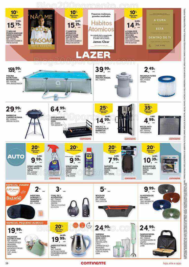 Antevisão Folheto CONTINENTE Bazar Promoções de 18 a 24 julho