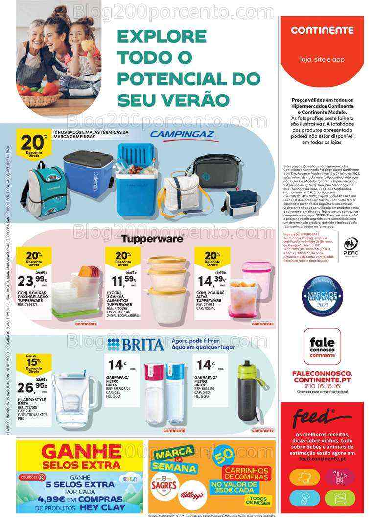 Antevisão Folheto CONTINENTE Hiper - Modelo Promoções de 18 a 24 julho