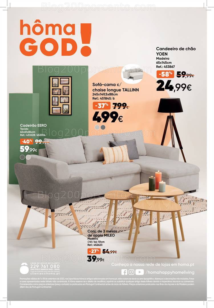 Antevisão Folheto HÔMA Promoções de 1 a 18 setembro