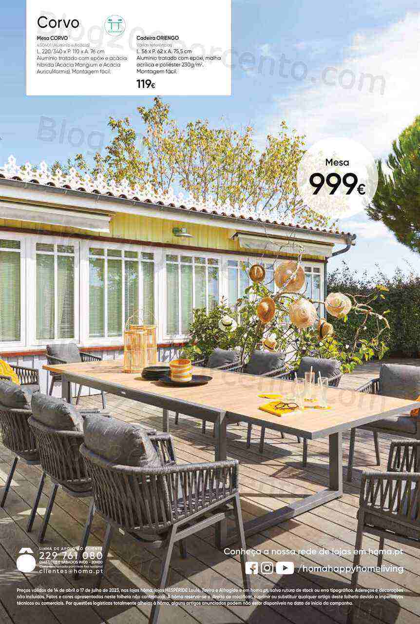 Antevisão Folheto HÔMA Ar Livre Promoções de 14 abril a 17 julho